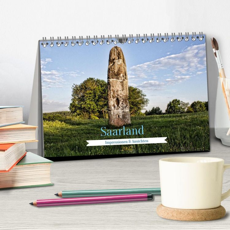 Produktbild: Saarland Impressionen & Ansichten (Tischkalender 2027 DIN A5 quer), CALVENDO Monatskalender