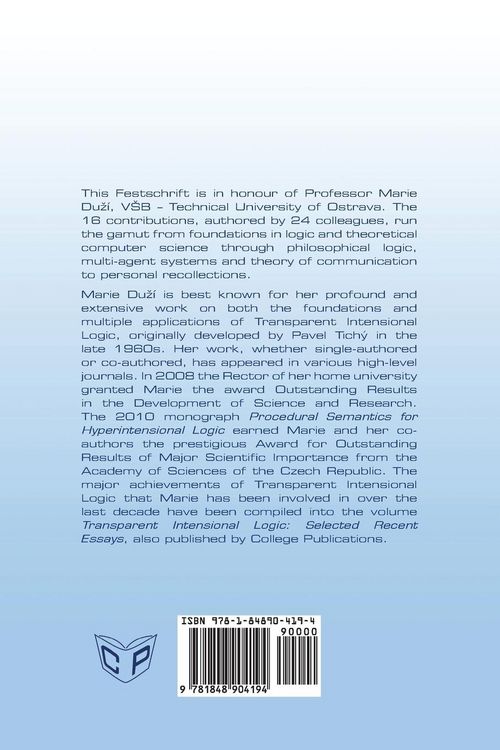 Produktbild: Logically Speaking. A Festschrift for Marie Du&iquest;&iacute;