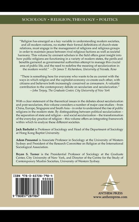 Produktbild: Religion and the State