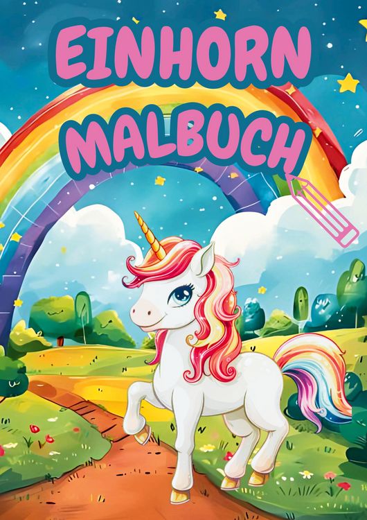 Produktbild: Das gro&szlig;e Einhorn Malbuch