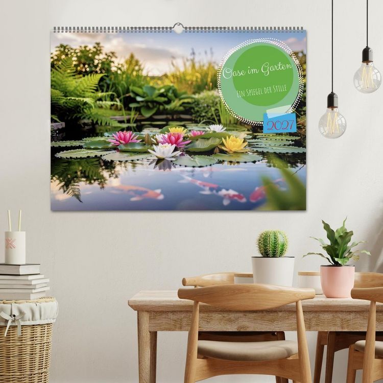 Produktbild: Oase im Garten (Wandkalender 2027 DIN A2 quer), CALVENDO Monatskalender