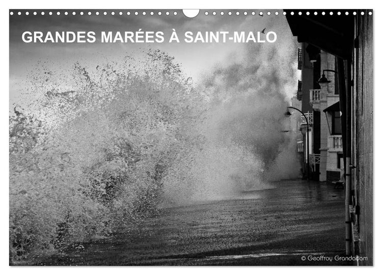 Produktbild: GRANDES MAR&Eacute;ES &Agrave; SAINT-MALO (Calendrier mural 2026 DIN A3 vertical), CALVENDO calendrier mensuel