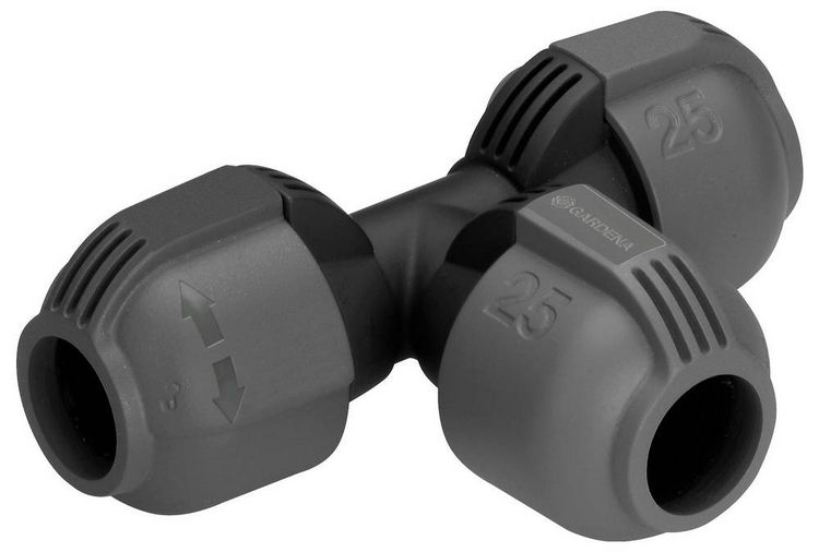 Produktbild: Gardena Sprinklersystem T-St&uuml;ck 25mm (1") &Oslash; 02771-20