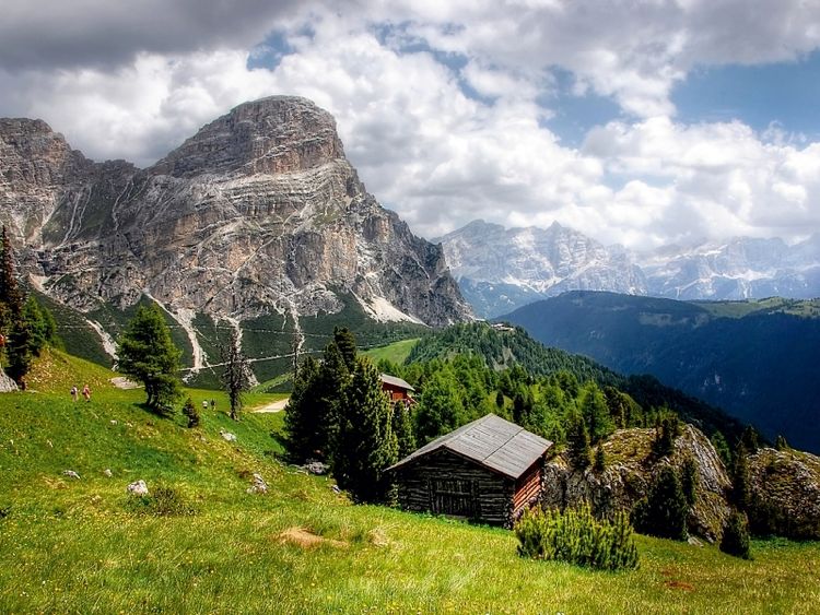 Produktbild: CALVENDO Puzzle Kolfuschger Hochalm mit Sassongher - Corvara S&uuml;dtirol | 1000 Teile Lege-Gr&ouml;&szlig;e 64x48cm Foto-Puzzle f&uuml;r gl&uuml;ckliche Stunden