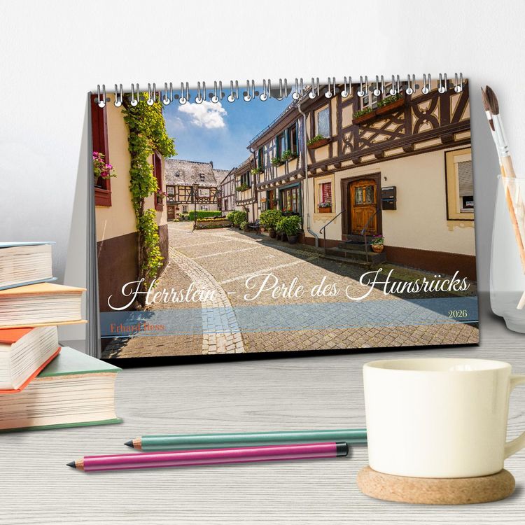 Produktbild: Herrstein - Perle des Hunsr&uuml;cks (Tischkalender 2026 DIN A5 quer), CALVENDO Monatskalender