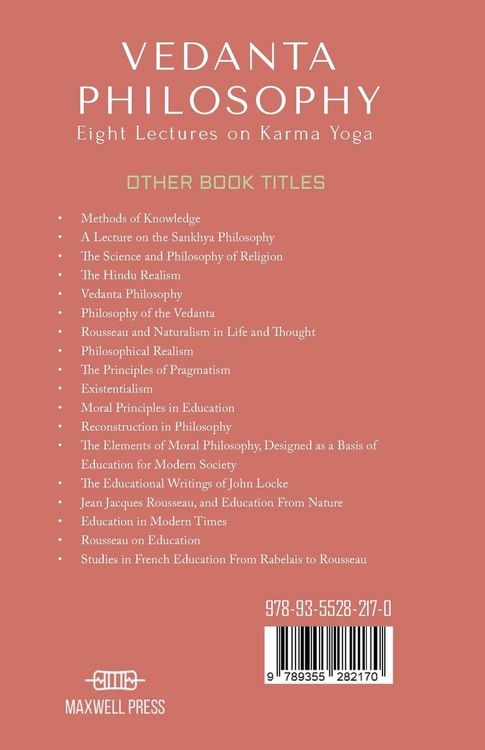 Produktbild: VEDANTA PHILOSOPHY Eight Lectures on Karma Yoga