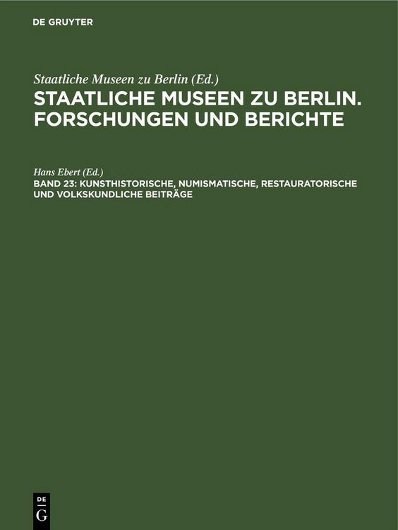 Produktbild: Kunsthistorische, numismatische, restauratorische und volkskundliche Beitr&auml;ge
