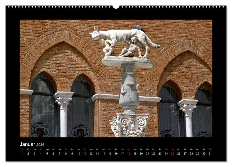 Produktbild: Siena, Perle der Toskana (Wandkalender 2026 DIN A2 quer), CALVENDO Monatskalender
