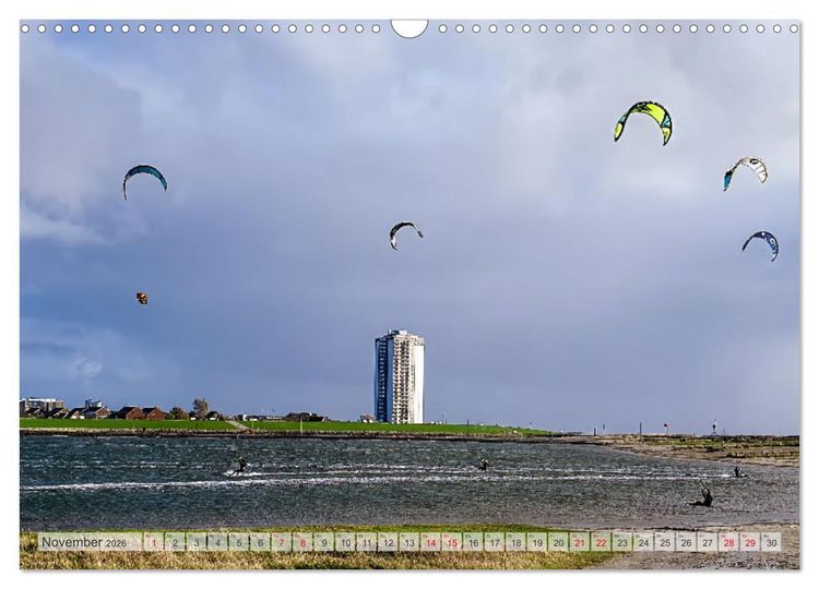 Produktbild: Seebad B&uuml;sum (Wandkalender 2026 DIN A3 quer), CALVENDO Monatskalender