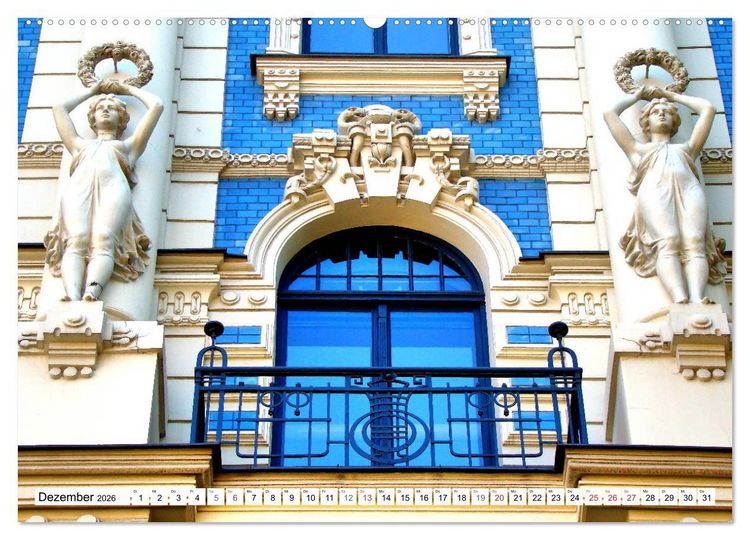 Produktbild: Jugendstil in Riga - Schmuckst&uuml;cke der lettischen Hauptstadt (Wandkalender 2026 DIN A2 quer), CALVENDO Monatskalender