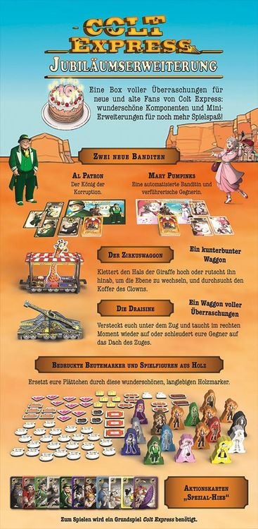 Colt Express - 10 Jahre Jubiläumserweiterung (Spiel-Zubehör)