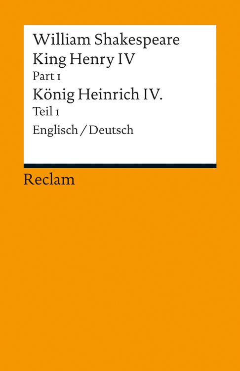 Produktbild: King Henry IV, Part 1 / Heinrich IV., Teil 1