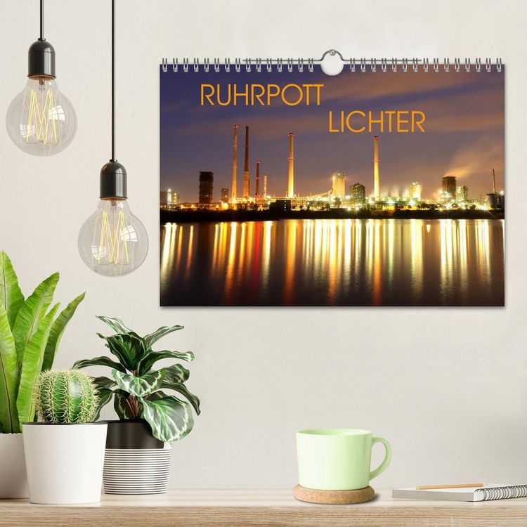 Produktbild: RUHRPOTT LICHTER (Wandkalender 2026 DIN A4 quer), CALVENDO Monatskalender