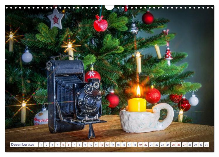 Produktbild: Alte Fotoapparate, Augenzeugen der Zeit (Wandkalender 2026 DIN A3 quer), CALVENDO Monatskalender
