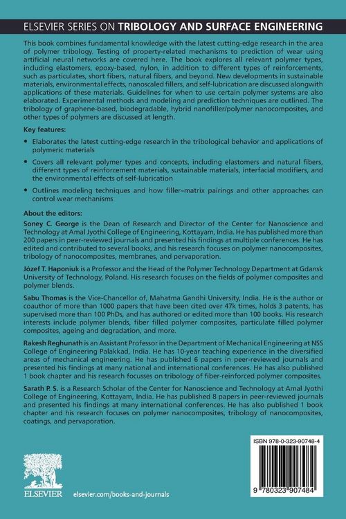 Produktbild: Tribology of Polymers, Polymer Composites, and Polymer Nanocomposites