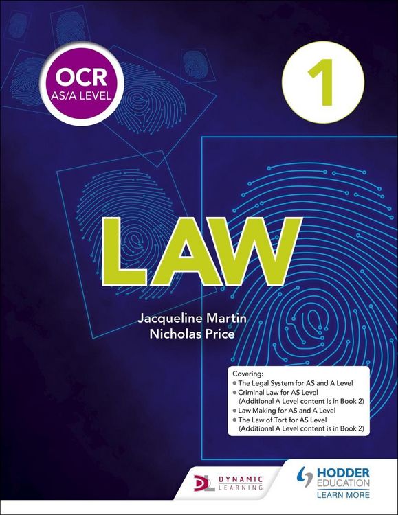 Produktbild: OCR AS/A Level Law Book 1