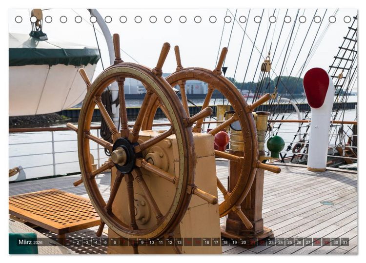 Produktbild: Letztes deutsches Vollschiff DAS SCHULSCHIFF DEUTSCHLAND (Tischkalender 2026 DIN A5 quer), CALVENDO Monatskalender