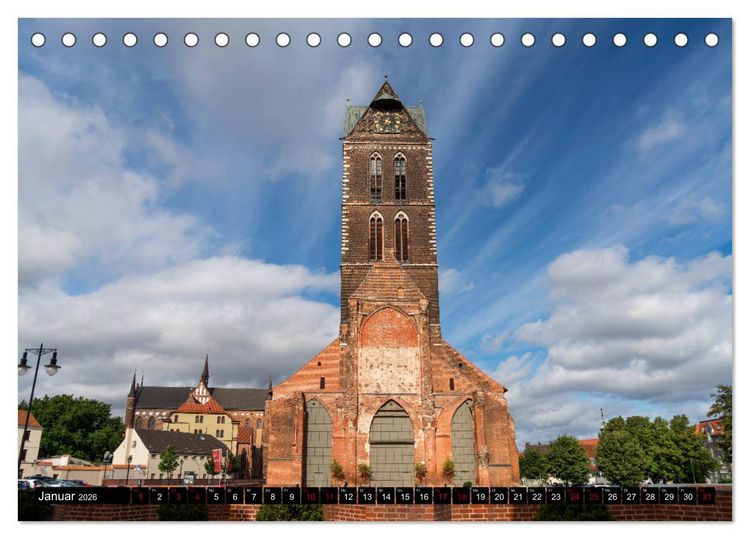 Produktbild: Hansestadt Wismar (Tischkalender 2026 DIN A5 quer), CALVENDO Monatskalender
