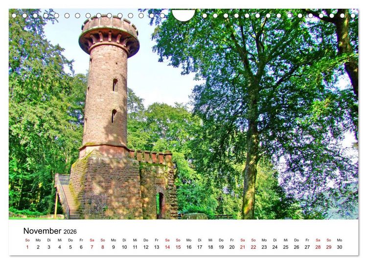 Produktbild: Heidelberg - Heiligenberg und Philosophenweg (Wandkalender 2026 DIN A4 quer), CALVENDO Monatskalender