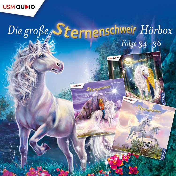 Produktbild: Die gro&szlig;e Sternenschweif H&ouml;rbox Folgen 34-36 (3 Audio CDs)