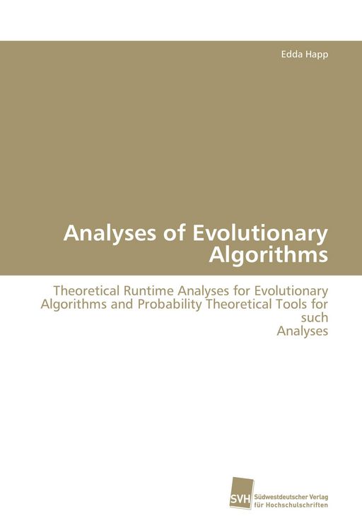 Produktbild: Analyses of Evolutionary Algorithms