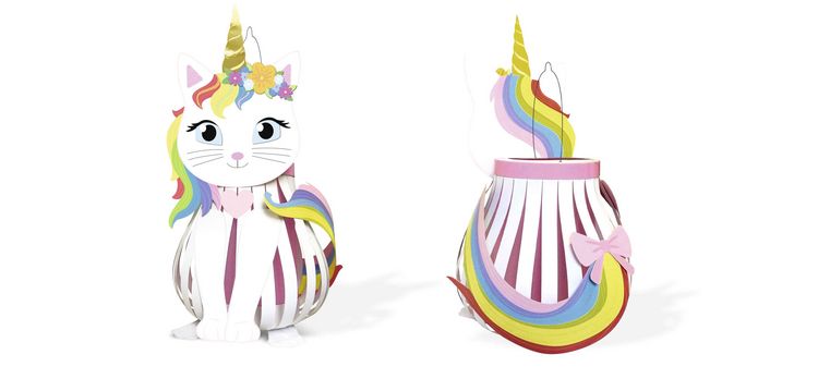 Produktbild: URSUS Laternenzeit Laternen-Bastelset Kittycorn