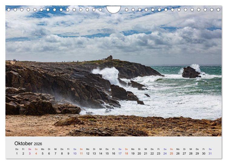 Produktbild: Bretagne Traumhafte K&uuml;sten in Frankreichs Nordwesten (Wandkalender 2026 DIN A4 quer), CALVENDO Monatskalender