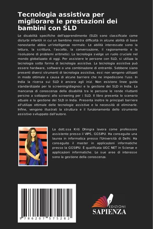 Produktbild: Tecnologia assistiva per migliorare le prestazioni dei bambini con SLD