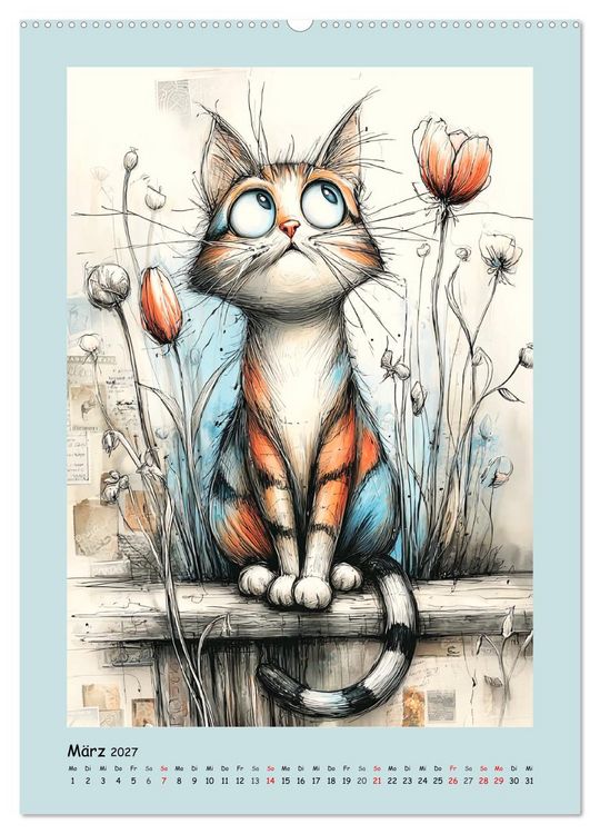 Produktbild: Kleine Wunder. Fantasie zwischen Zeit, Herz und Poesie (hochwertiger Premium Wandkalender 2027 DIN A2 hoch), Kunstdruck in Hochglanz