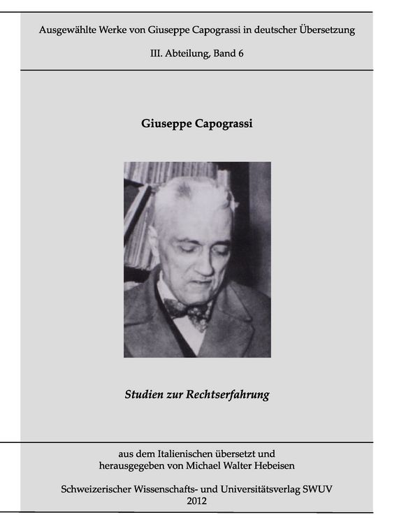 Produktbild: Capograssi-Edition Bd. 6