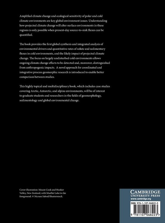 Produktbild: Source-to-Sink Fluxes in Undisturbed Cold Environments