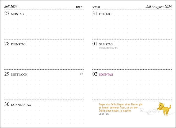 Produktbild: Taschenkalender 2026: Om-Katze: Bloß kein Stress!