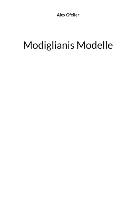 Produktbild: Modiglianis Modelle