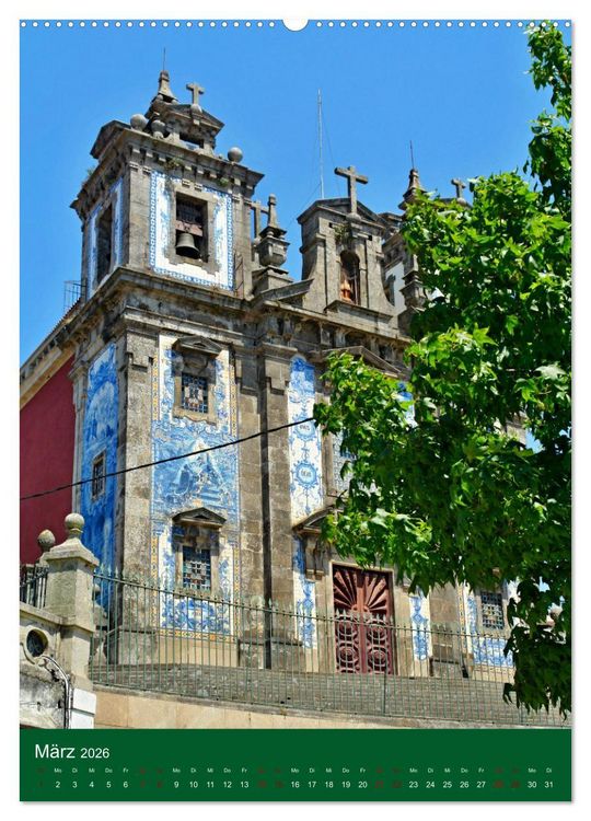 Produktbild: Farbiges Porto (Wandkalender 2026 DIN A2 hoch), CALVENDO Monatskalender