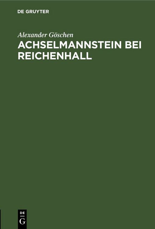 Produktbild: Achselmannstein bei Reichenhall