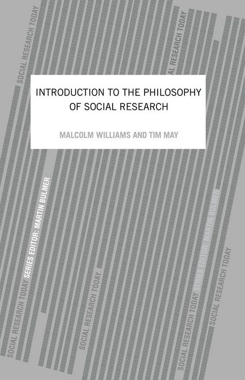 Produktbild: An Introduction To The Philosophy Of Social Research