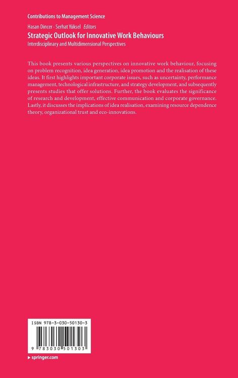 Produktbild: Strategic Outlook for Innovative Work Behaviours