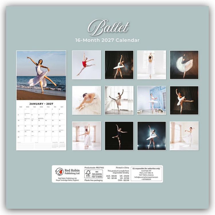 Produktbild: Ballet &ndash; Ballett 2027 &ndash; 16-Monatskalender