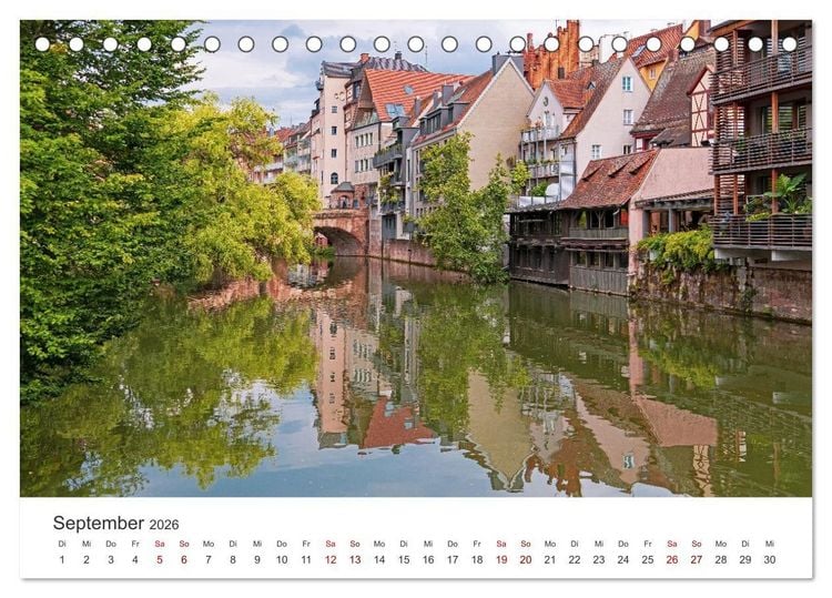 Produktbild: Franken - Malerische Orte und Landschaften (Tischkalender 2026 DIN A5 quer), CALVENDO Monatskalender
