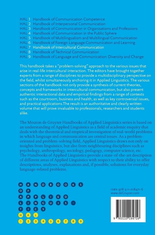 Produktbild: Handbook of Intercultural Communication