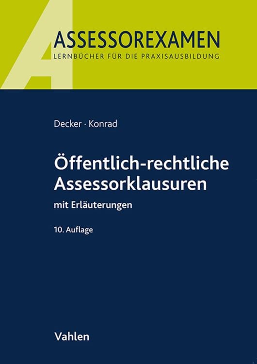 Produktbild: Öffentlich-rechtliche Assessorklausuren
