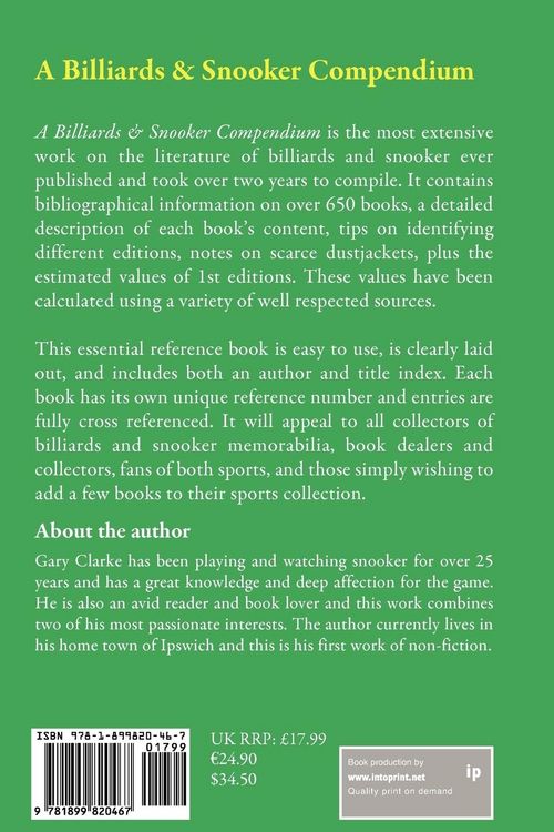 Produktbild: A Billiards and Snooker Compendium