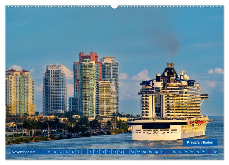 Produktbild: Kunterbuntes Miami (Wandkalender 2026 DIN A2 quer), CALVENDO Monatskalender