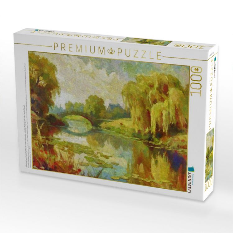 Produktbild: CALVENDO Puzzle Stille und beschauliche Motive waren stets eine beliebte Motivquelle f&uuml;r Claude Monet. | 1000 Teile Lege-Gr&ouml;&szlig;e 64x48cm Foto-Puzzle f&uuml;r gl&uuml;ckliche Stunden