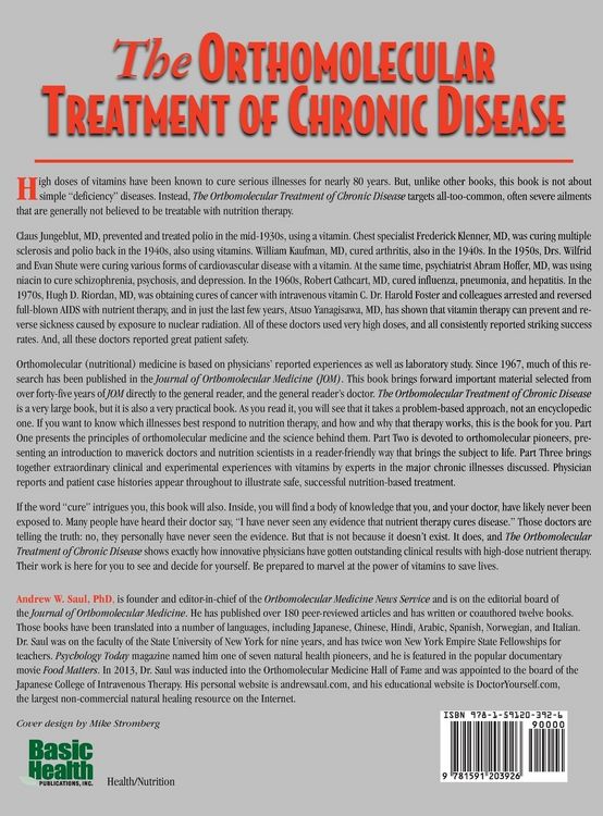 Produktbild: Orthomolecular Treatment of Chronic Disease