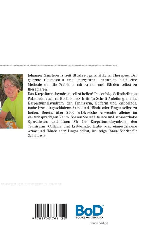 Produktbild: Das Erfolgs - Buch: Das Karpaltunnelsydrom selbst heilen!