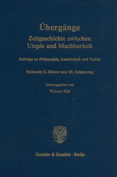 Produktbild: &Uuml;berg&auml;nge. Zeitgeschichte zwischen Utopie und Machbarkeit.