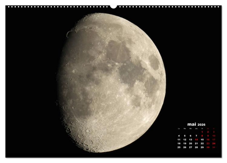 Produktbild: Phases de la lune (Calendrier mural 2026 DIN A2 vertical) calendrier de bureau