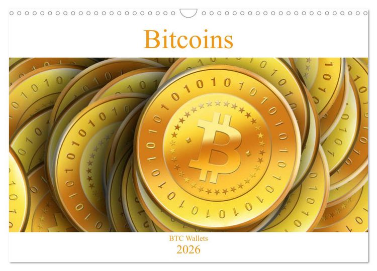 Produktbild: Bitcoins (Wandkalender 2026 DIN A3 quer), CALVENDO Monatskalender