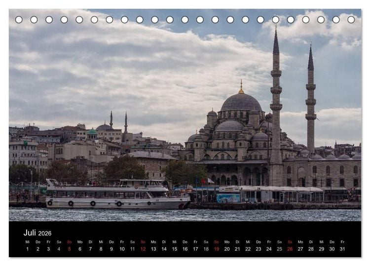 Produktbild: Unterwegs in Istanbul (Tischkalender 2026 DIN A5 quer), CALVENDO Monatskalender